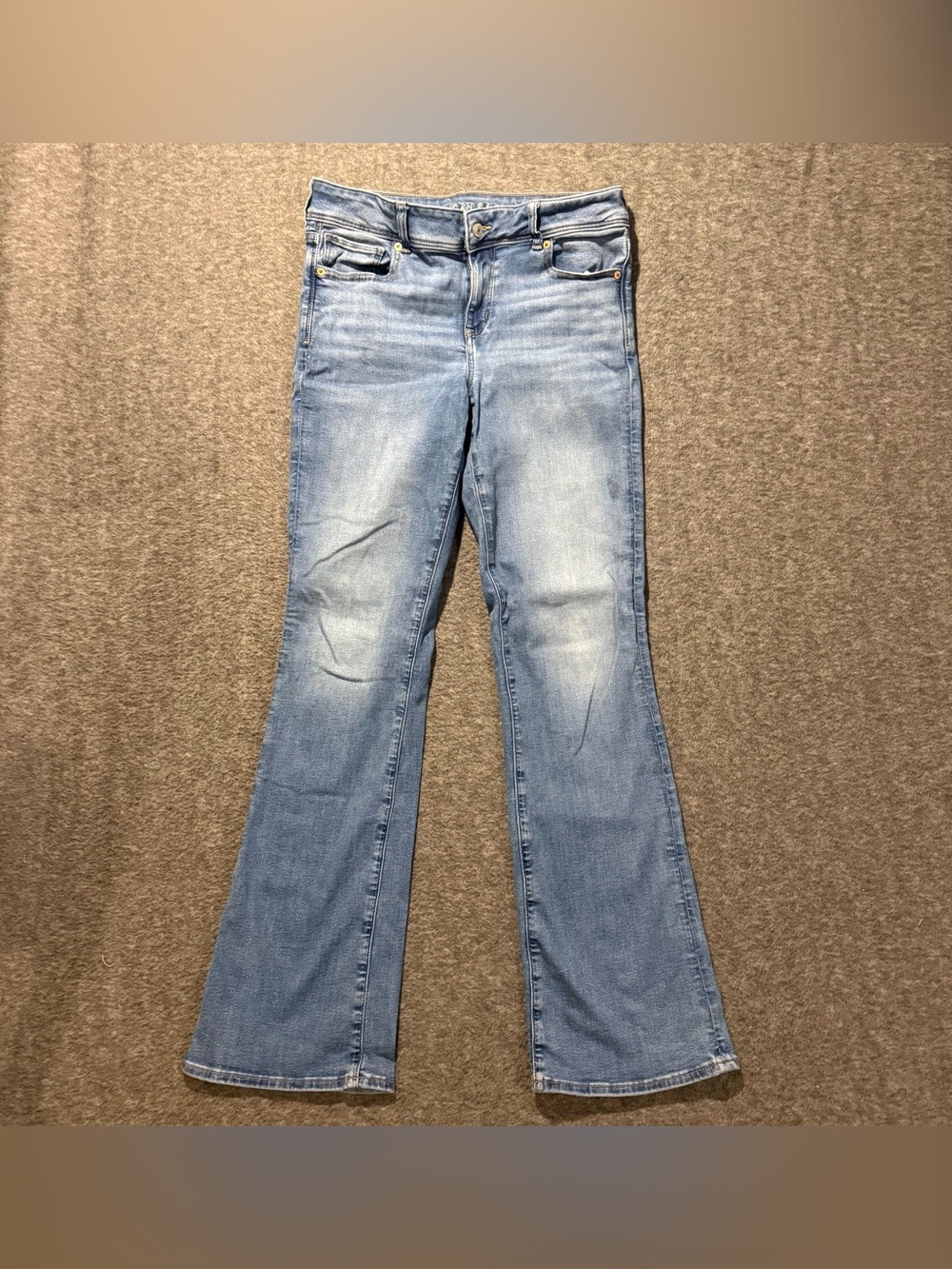 American Eagle Jeans Womens 10 Long *fit 32x33 Kick Boot Blue Next Level Stretch